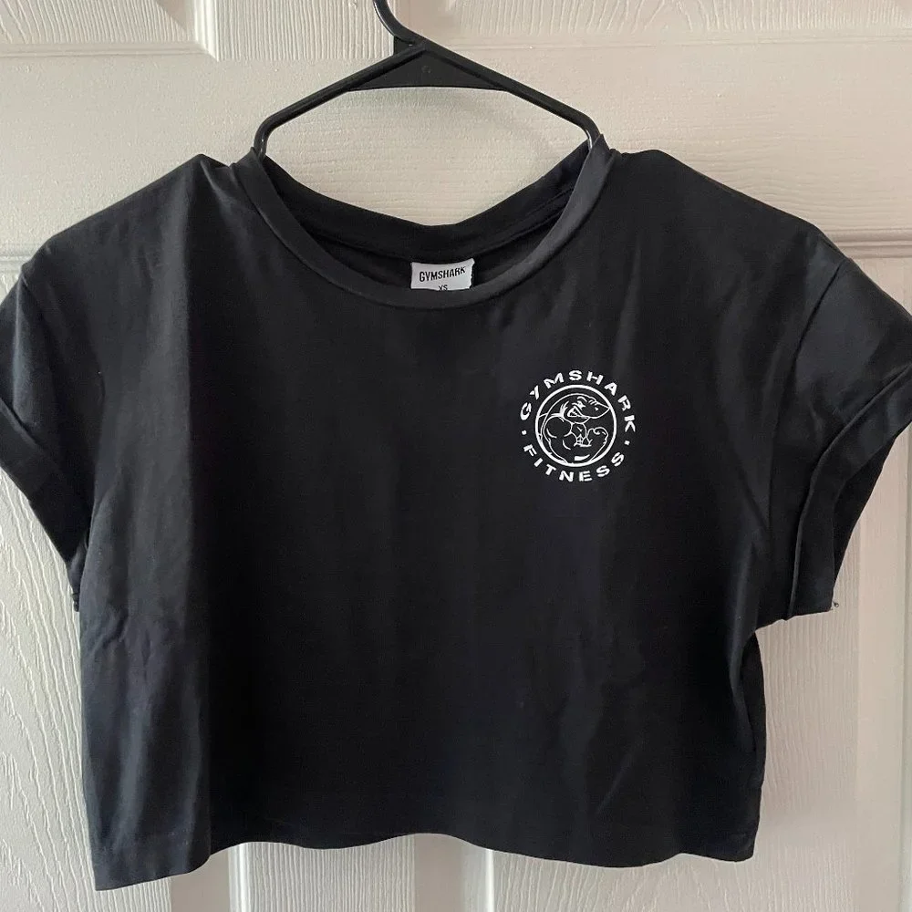 Gymshark Logo Cropped T-Shirt - Picture 1 of 1